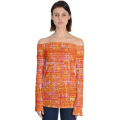 Mosaic Tapestry Off Shoulder Long Sleeve Top by essentialimage