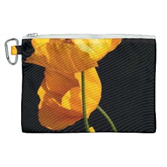 Yellow Poppies Canvas Cosmetic Bag (xl) by Audy