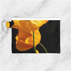 Yellow Poppies Canvas Cosmetic Bag (medium) by Audy