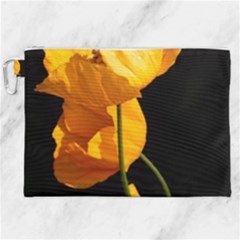Yellow Poppies Canvas Cosmetic Bag (xxl) by Audy