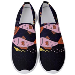 Fish Pisces Astrology Star Zodiac Men s Slip On Sneakers by HermanTelo