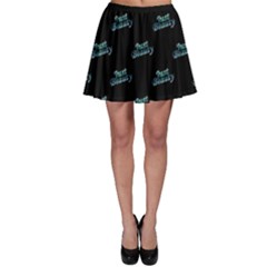 Just Beauty Words Motif Print Pattern Skater Skirt by dflcprintsclothing