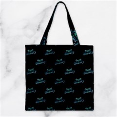 Just Beauty Words Motif Print Pattern Zipper Grocery Tote Bag by dflcprintsclothing