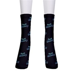 Just Beauty Words Motif Print Pattern Men s Crew Socks by dflcprintsclothing