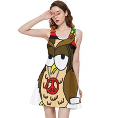  Rainbow Stoner Owl Inside Out Racerback Dress by IIPhotographyAndDesigns