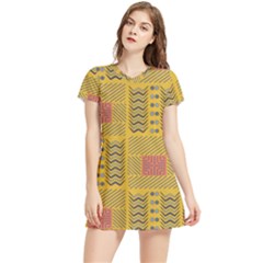Digital Paper African Tribal Women s Sports Skirt by HermanTelo