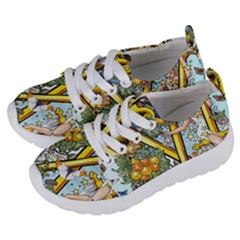 The Illustrated Alphabet - W - By Larenard Kids  Lightweight Sports Shoes by LaRenard