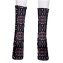 Dark Seamless Gemoetric Print Mosaic Men s Crew Socks View2