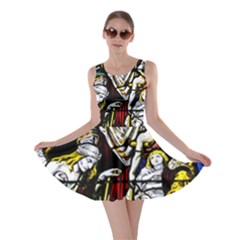 Christian Window Glass Art Print Skater Dress by dflcprintsclothing