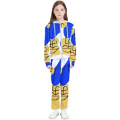 Evening Mood Face Drawing Kids  Tracksuit by ArtsyWishy