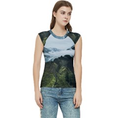Mountain Landscape Women s Raglan Cap Sleeve Tee by goljakoff