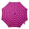 Pink Diamond Pattern Hook Handle Umbrellas (Large) View1