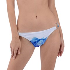 Blue Smoke Ring Detail Bikini Bottom by goljakoff