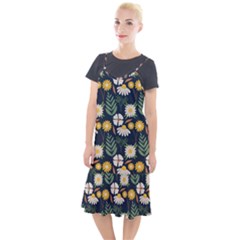 Flower Grey Pattern Floral Camis Fishtail Dress by Dutashop