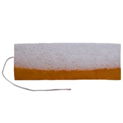 Beer Foam Bubbles Alcohol  Glass Roll Up Canvas Pencil Holder (m) by Amaryn4rt