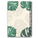 Green Monstera Leaf Illustrations 5.5  x 8.5  Notebook View2