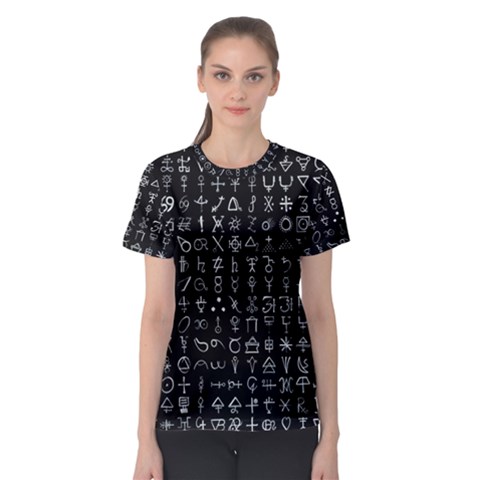 Alchemical Symbols - Collected Inverted Women s Sport Mesh Tee by WetdryvacsLair