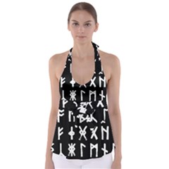 The Anglo Saxon Futhorc Collected Inverted Babydoll Tankini Top by WetdryvacsLair