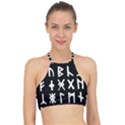 The Anglo Saxon Futhorc Collected Inverted Racer Front Bikini Top View1