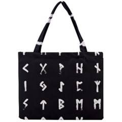 Elder Futhark Rune Set Collected Inverted Mini Tote Bag by WetdryvacsLair