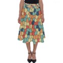 Mosaic Print Yellow Perfect Length Midi Skirt View1