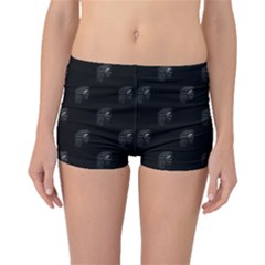Arfican Head Sculpture Motif Print Pattern Boyleg Bikini Bottoms by dflcprintsclothing