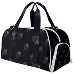 Arfican Head Sculpture Motif Print Pattern Burner Gym Duffel Bag by dflcprintsclothing