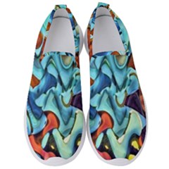 Abstrait 001 -1 (1)p Men s Slip On Sneakers by sfbijiart