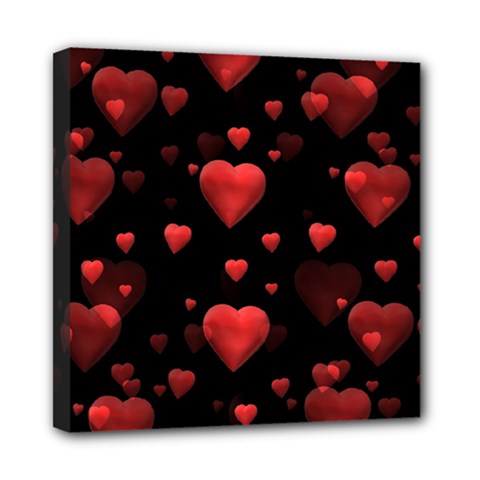Multicoeur Mini Canvas 8  X 8  (stretched) by sfbijiart