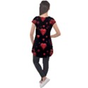 Multicoeur Cap Sleeve High Low Top View2