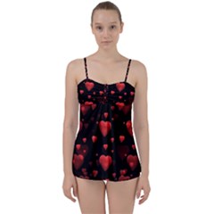 Multicoeur Babydoll Tankini Set by sfbijiart
