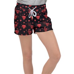 Multicoeur Velour Lounge Shorts by sfbijiart