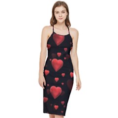 Multicoeur Bodycon Cross Back Summer Dress by sfbijiart