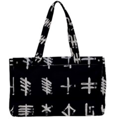 Ogham Rune Set Complete Inverted Canvas Work Bag by WetdryvacsLair
