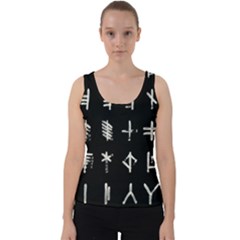 Ogham Rune Set Complete Inverted Velvet Tank Top by WetdryvacsLair
