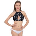 Ogham Rune Set Complete Inverted Cross Front Halter Bikini Top View1