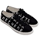 Macromannic Runes Collected Inverted Men s Low Top Canvas Sneakers View3