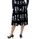 Macromannic Runes Collected Inverted Classic Velour Midi Skirt  View2