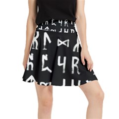 Macromannic Runes Collected Inverted Waistband Skirt by WetdryvacsLair