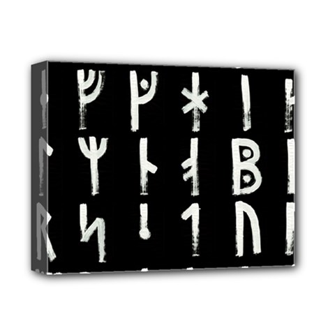 Medieval Runes Collected Inverted Complete Deluxe Canvas 14  X 11  (stretched) by WetdryvacsLair