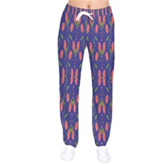 Sunrise Wine Women Velvet Drawstring Pants by Sparkle
