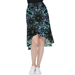 Kolodo Blue Cheer Frill Hi Low Chiffon Skirt by Sparkle