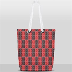Rosegold Beads Chessboard1 Full Print Rope Handle Tote (small) by Sparkle