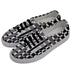 Nine Bar Monochrome Fade Squared Pulled Inverted Men s Classic Low Top Sneakers by WetdryvacsLair
