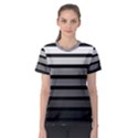 9 Bar Monochrome Fade Women s Sport Mesh Tee View1