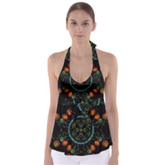 Mandala - 0006 - Floating Free Babydoll Tankini Top by WetdryvacsLair