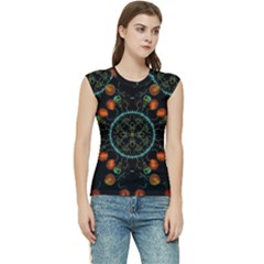 Mandala - 0006 - Floating Free Women s Raglan Cap Sleeve Tee by WetdryvacsLair