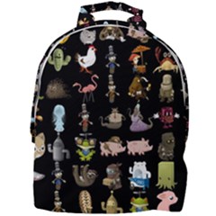 Glitch Glitchen Npc Animals And Characters Pattern Mini Full Print Backpack by WetdryvacsLair