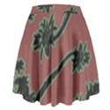 Tropical Style Floral Motif Print Pattern High Waist Skirt View2