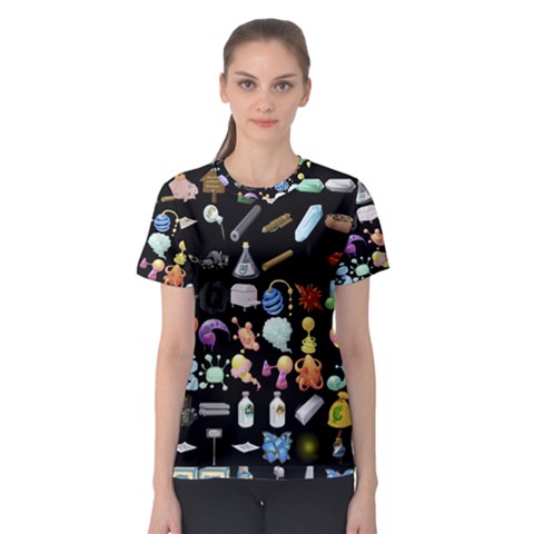 Glitch Glitchen Misc Two Women s Sport Mesh Tee by WetdryvacsLair